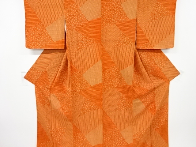 JAPANESE KIMONO / KOMON / CHIRIMEN / STONE PAVEMENT